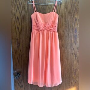 Alfred Angelo Vibrant Orange Dress